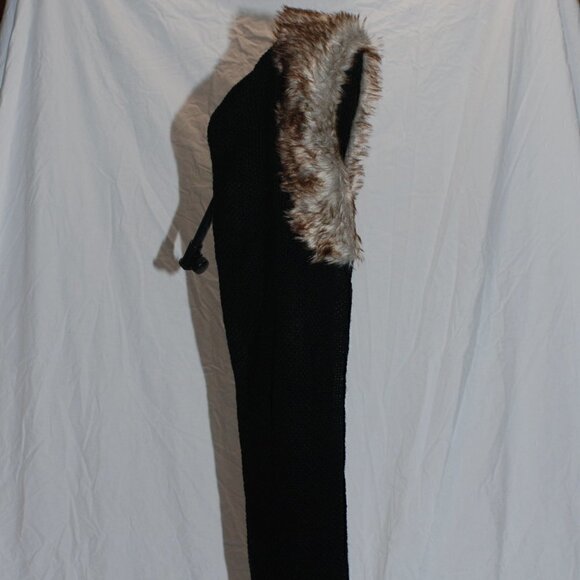 Womens Hat Scarf Faux Fur 100% Acrylic One Size Adult 48” Scarf EUC  One piece - Picture 3 of 9